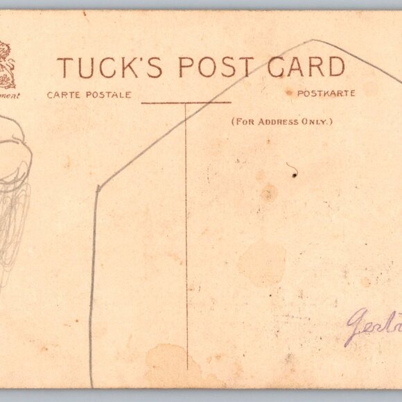 Antique Tuck's & Others Post Card Christmas Lot of 4 (D 1037) - Picture 6 of 8